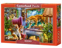 Tigers Coming to Life Puzzel 3000 Stukjes - thumbnail