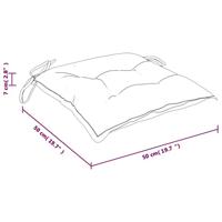 VidaXL Stoelkussens 6 st 50x50x7 cm stof turquoise - thumbnail