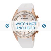 Horlogeband Armani AR5979 Rubber Wit 23mm - thumbnail