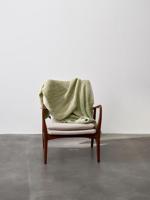 Marc O'Polo Nordic knit melange Plaid Mosgroen 130x170 - thumbnail