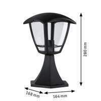 Paulmann 94393 Wandlamp E27 Helder, Zwart - thumbnail