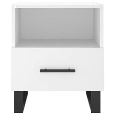 Nachtkastjes 2 st 40x35x47,5 cm bewerkt hout wit