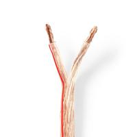 Nedis CAGW6000TR1000 Speaker-kabel 2x 6,00 Mm2 100 M Folieverpakking Transparant - thumbnail