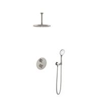 Hotbath Buddy - Inbouw Regendoucheset - Thermostatisch - Plafondbuis 15 cm - Hoofddouche 300 mm - Ronde Handdouche 3 Standen - met 2-Weg Stop-Omstel - Waterbesparend - V02 - thumbnail