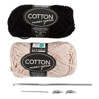 Creativ Company Mini hobbyset haken, tas met roos, 1 doos - thumbnail