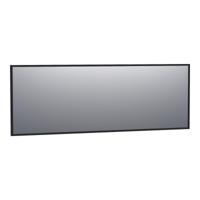Brauer Onyx Spiegel - 200 cm - Rechthoekig - Zwart Geborsteld Frame - thumbnail