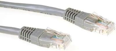 ACT Grijze 1 meter U/UTP CAT5E patchkabel met RJ45 connectoren