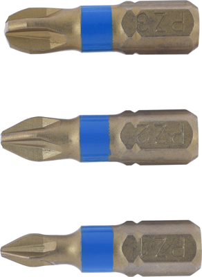 Connex Bitsset Pozidriv 1+2+3 Iso/Tin (3S) - COXT973856