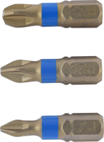 Connex Bitsset Pozidriv 1+2+3 Iso/Tin (3S) - COXT973856 - thumbnail