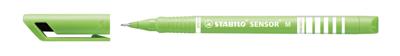 STABILO SENSOR, Fineliner, Medium 0.7 mm, Met Meeverende Punt, licht goen, per stuk STABILO SENSOR, Fineliner, Medium 0.7 mm, Met Meeverende Punt, licht goen, per stuk