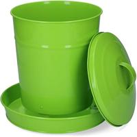 Pluimvee voertoren metaal 6 kg rood - thumbnail