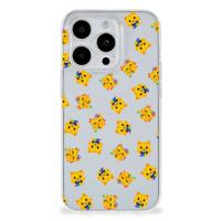 TPU bumper voor iPhone 15 Pro Katten Emojis - thumbnail