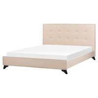 Beliani-AMBASSADOR-Tweepersoonsbed-Zwart-160 x 200 cm-Polyester - thumbnail