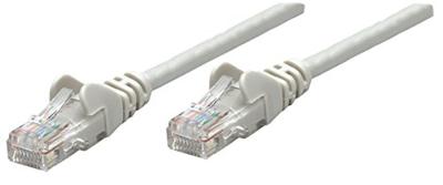 Intellinet 739788 RJ45 Netwerkkabel, patchkabel CAT 6 S/FTP 0.25 m Grijs Folie afscherming, Afscherming gevlochten, Halogeenvrij 1 stuk(s)