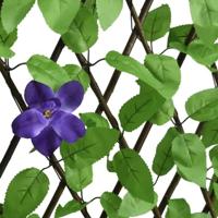 VidaXL Kunstplant klimop op latwerk 5 st uittrekbaar 180x70 cm groen - thumbnail