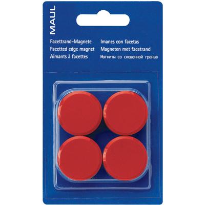 MAUL magneet Solid 20mm trekkracht 300gr blister 8 rood 12 stuks