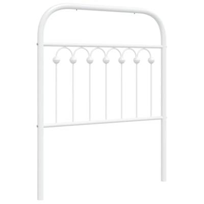 Hoofdbord 80 cm metaal wit Hoofdbord 80 cm metaal wit