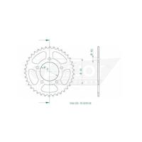 ESJOT Chain wheel 520 38 steel black - thumbnail