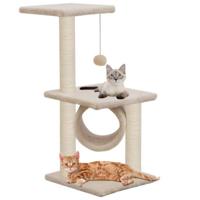VidaXL Kattenkrabpaal met sisal krabpalen 65 cm beige - thumbnail