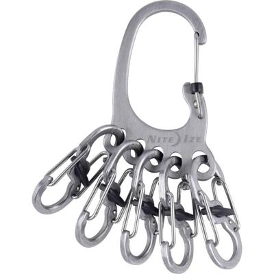 NITE Ize KLKBF-11-R6 BigFoot Locker KeyRack Sleutelkarabijn RVS 1 stuk(s) NITE Ize KLKBF-11-R6 BigFoot Locker KeyRack Sleutelkarabijn RVS 1 stuk(s)