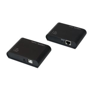 USB 2.0 Extender met geïntegreerde 4-Port USB 2.0 Hub en voeding, LogiLink® [UA0230]