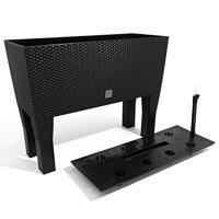 Prosperplast Bloembak (Antraciet, 80 x 33 x 62 cm) - thumbnail