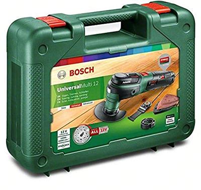 Bosch Groen UniversalMulti 12 12V Li-Ion accu multitool set in koffer met 1 x 2,5Ah accu - 0603103001