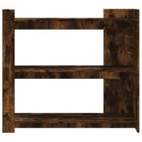 Wandtafel 100x35x90 cm bewerkt hout gerookt eikenkleurig - thumbnail