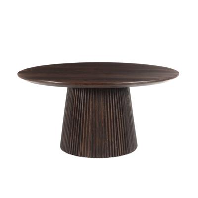 Sohome Ronde Salontafel 'Olav' Mangohout, 80cm, kleur Walnoot