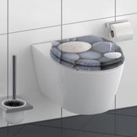 MDF WC-bril GREY STONE met soft-close lange levensduur: extreem onbreekbaar en krasbestendig comfort en functie: geruisloos sluiten dankzij de automatische valrem eenvoudig schoon te maken dankz - thumbnail
