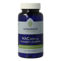 Vitakruid NAC 600mg N-Acetyl-L-Cysteine 60 Vegetarische capsules - thumbnail