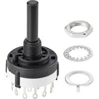TRU COMPONENTS TC-9415604 SR26A4-4-3-R-29 Draaischakelaar 250 V 150 mA 12 x 30 ° 1 stuk(s) - thumbnail