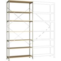 Manuflex RB2413 Magazijnstelling basismodule (b x h x d) 1250 x 2000 x 600 mm Hout - thumbnail