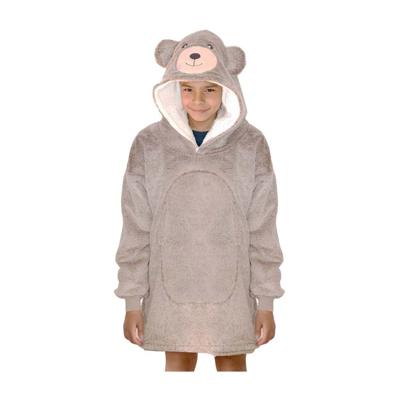 Noxxiez knuffel hoodie medium trui beer, tot 160cm