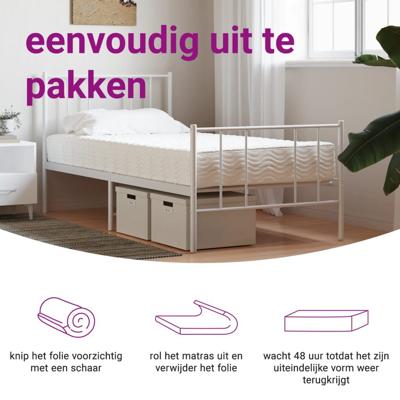 Slaapbank met matras 100x200 cm fluweel lichtgrijs - thumbnail