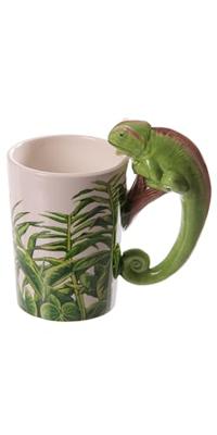 Kameleon - Gevormd Handvat Keramiek Mok
