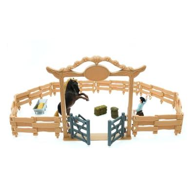 Mojo farmland western ranch met paard en cowboy speelset - 380064
