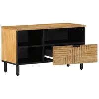 Tv-meubel 80x33x46 cm massief mangohout bruin - thumbnail