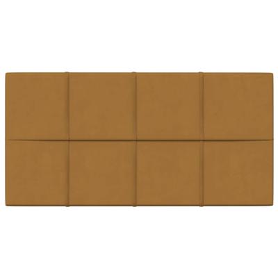VidaXL Wandpanelen 12 st 2,16 m² 60x30 cm fluweel bruin