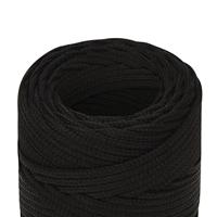 VidaXL Werktouw 2 mm 500 m polyester zwart - thumbnail