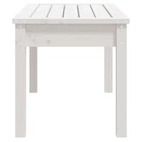 Tuinbank 80x44x45 cm massief grenenhout wit - thumbnail