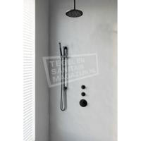 Brauer Black Edition Thermostatische Regendoucheset Inbouw - Hoofddouche 20 cm - Handdouche Staaf - Doucheslang - Geintegreerde Glijstang - Mat Zwart - thumbnail