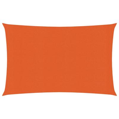 VidaXL Zonnezeil 160 g/m² 2,5x4 m hdpe oranje