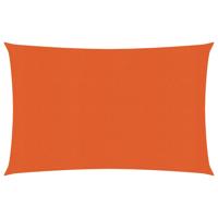 VidaXL Zonnezeil 160 g/m² 2,5x4 m hdpe oranje - thumbnail