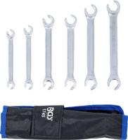 BGS technic Open Double Ring Wrench Set SW 8 x 9 - 18 x 19 mm 6 Pcs. - thumbnail