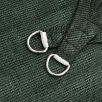 VidaXL Zonnezeil 160 g/m² 3,5x3,5x4,9 m hdpe donkergroen - thumbnail