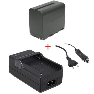 Accu NP-F970 + accu-lader voor LED-lampen en div. Sony videocamera's Accu NP-F970 + accu-lader voor LED-lampen en div. Sony videocamera's