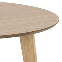 Bendt Ronde Eettafel 'Torkil' 105cm, kleur Naturel Eiken - thumbnail