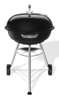 Weber Compact Kettle Houtskoolbarbecue - Ø57 cm - Geëmailleerd staal - Ventilatieopening - 9 couverts - Zwart