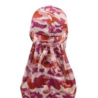 w-7 Camouflage lange-tailed Pirate Hat tulband Cap afdrukken - thumbnail